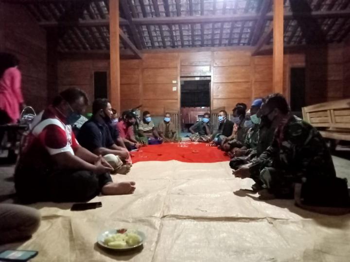 Satgas TMMD Bojonegoro Bersama Kepala Dusun Ngrancang gelar Koordinasi